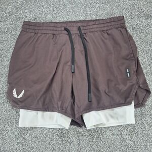 ASRV AeroSilver 5" Liner Short Mens Medium Burgundy Training DSG 0828